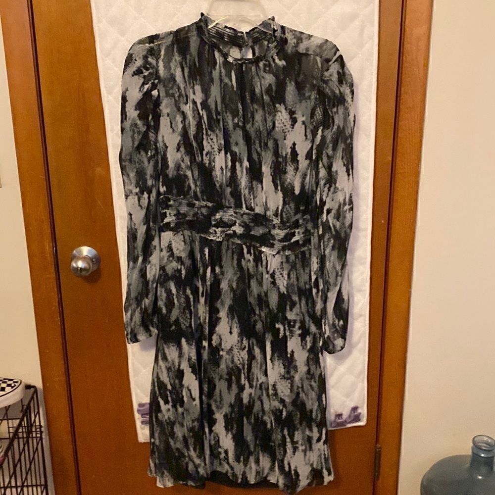 Sheer snake skin flirty dress